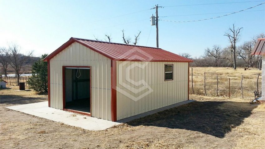 12x21x9 vertical roof metal storage shed