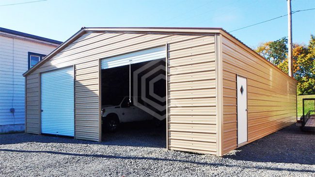 28x40x11-triple-wide-steel-garage